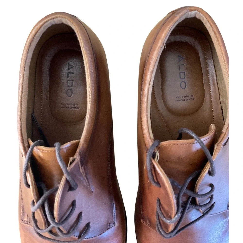 Aldo Leather Derby Shoes Business Casual Professional Classic Preppy Minimalist